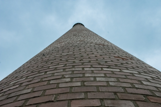 蓝天天空砖墙建筑