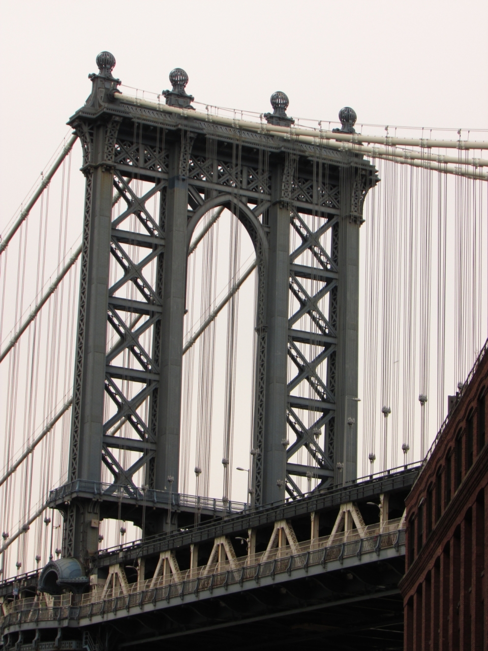 早晨纽约曼哈顿城市桥梁