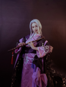 美女摄影_白发美女古风妖艳特写