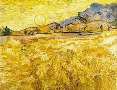 梵高画里的秋天写真图片