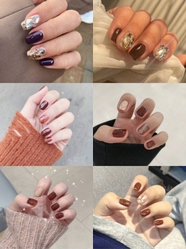 2021秋冬美甲图片