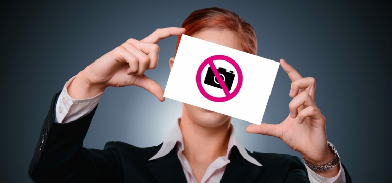 禁止拍照图标标识公共设施温馨提醒