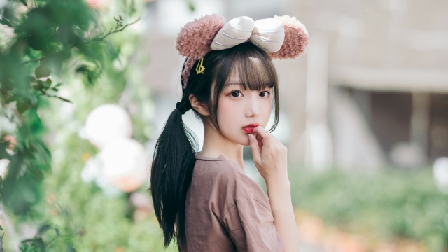 清纯邻家萌妹女孩美丽漂亮高清桌面壁纸