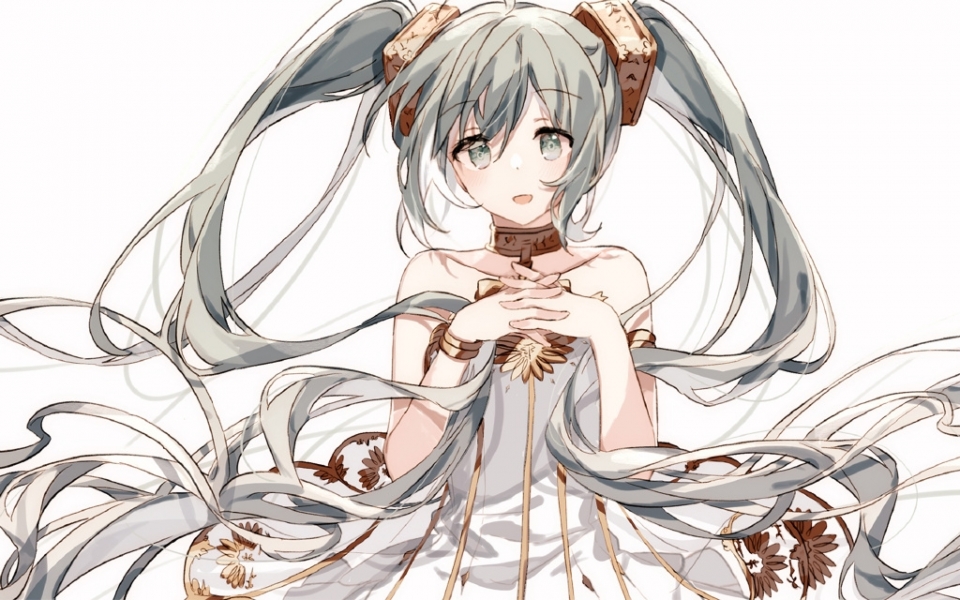 唯美公主殿下初音未来高清桌面壁纸