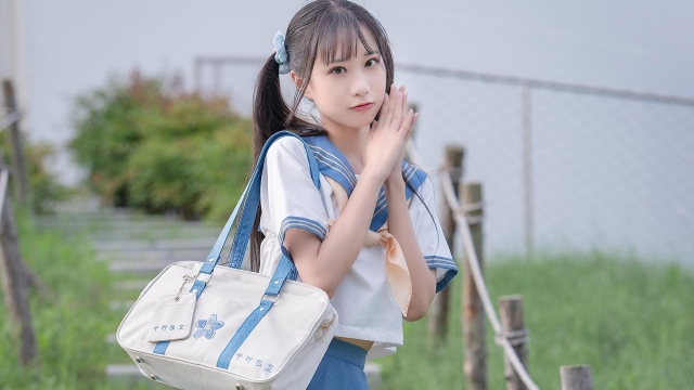 清纯美女萝莉JK制服诱惑高清桌面壁纸