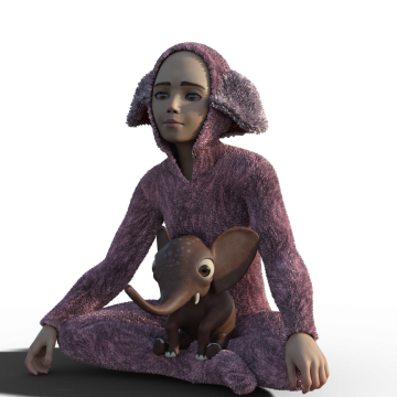 大象毛衣女孩游戏模型游戏