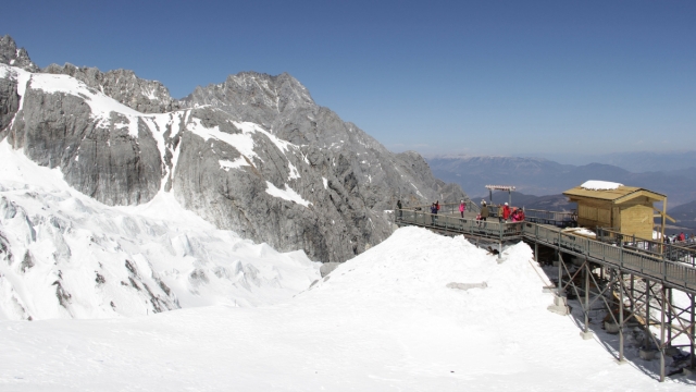 玉龙雪山风景自然风光优美风景高清桌面壁纸