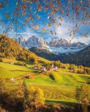 意大利多洛米蒂盖斯勒自然公园写真图片