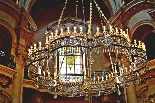 屋内欧美吊灯摄影