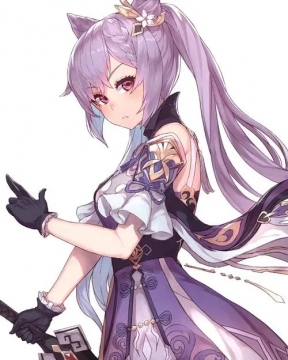 原神刻晴性感黑丝二次元写真