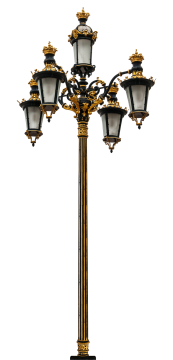 艺术花纹十字路灯