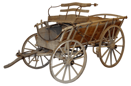 古代的流木马车运输工具