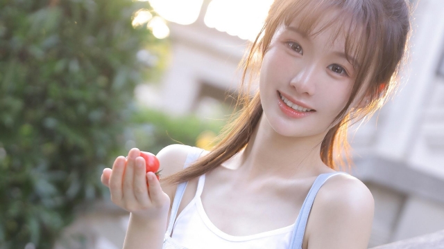 小清新甜美少女高清桌面壁纸