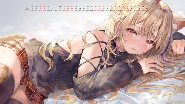 2021年4月高清动漫日历壁纸