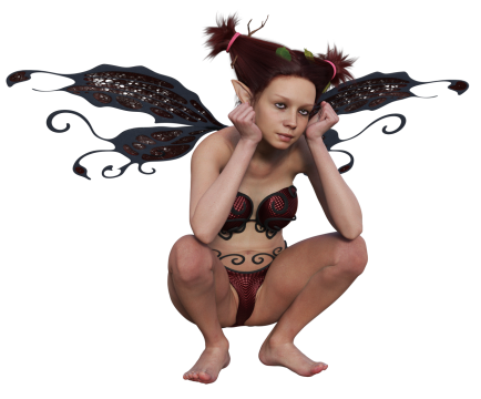 蝴蝶美女精灵双马尾比基尼