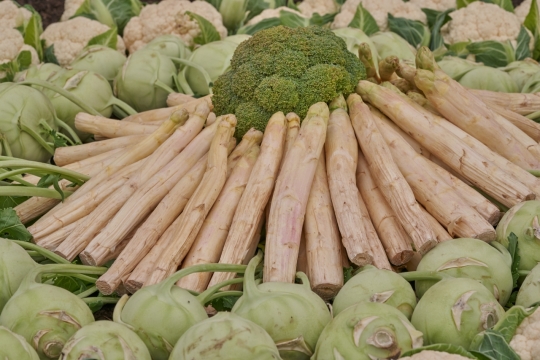 城市街道新鲜美味健康蔬菜食物