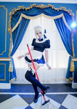 美女摄影_Saber女仆礼装高清COS写真