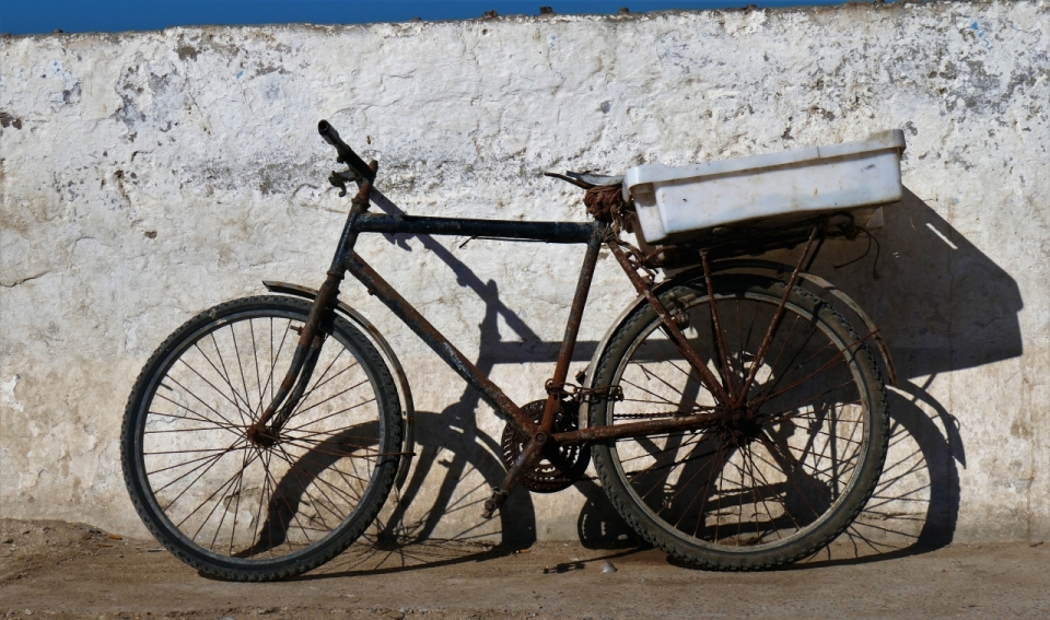 纯铁焊制的重型自行车