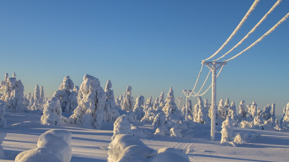 北方冬季雪景白雪皑皑自然风光优美风景高清桌面壁纸