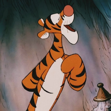 可爱跳跳虎头像图片