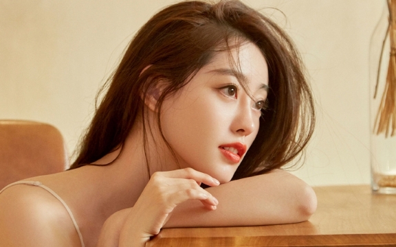 祝绪丹纱裙仙气无水印电脑桌面高清壁纸图片