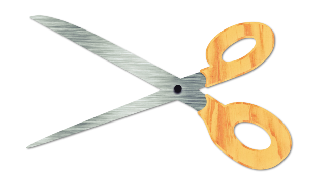 剪刀设计白底图海报宣传设计元素