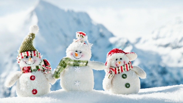 清新唯美冬日雪景高清桌面壁纸