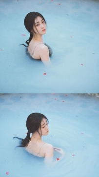 祝绪丹温泉性感写真图片