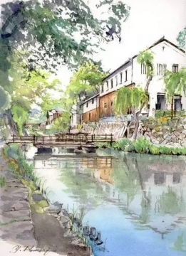 唯美手绘风景图片