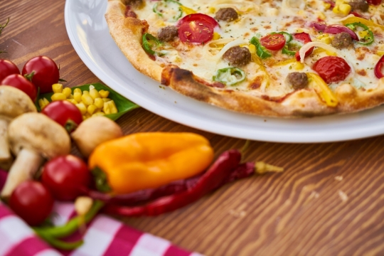 欧美披萨美食辣椒食材摄影