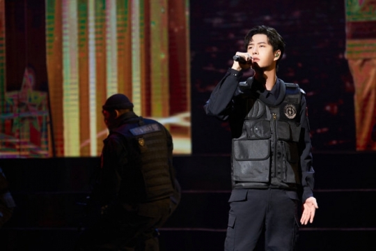 帅气男明星王一博演唱《渴望光荣》写真图片