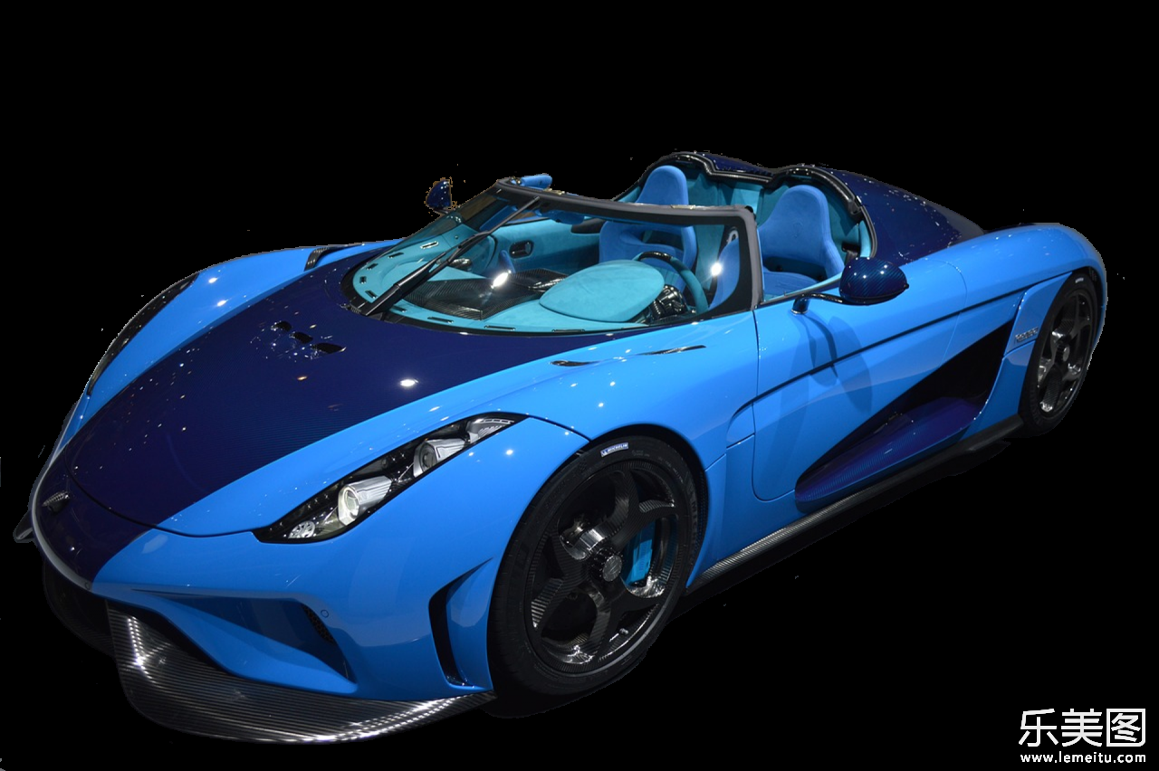 崭新蓝色豪华跑车玩具模型
