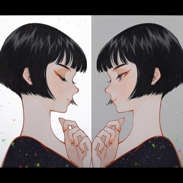 唯美插画写真图片