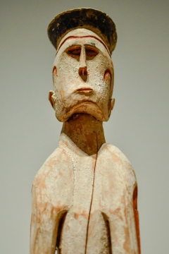 灰色背景古老艺术历史石质雕像