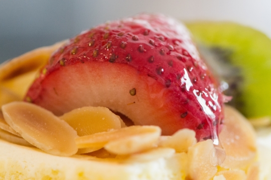 精制水果塔甜点美食特写