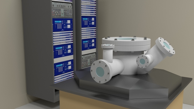 展示台上机械模具模型和电子设备箱