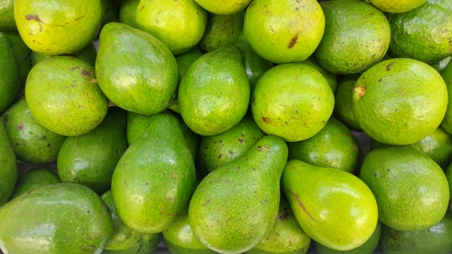 碧绿青涩水果美味高清特写