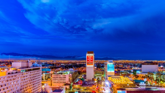 美国拉斯维加斯城市风光优美风景高清桌面壁纸