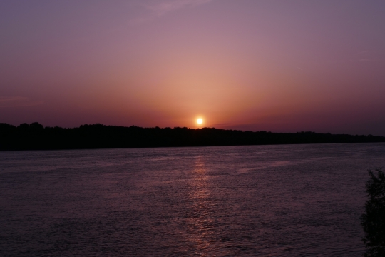 落日海景大海远方天空云