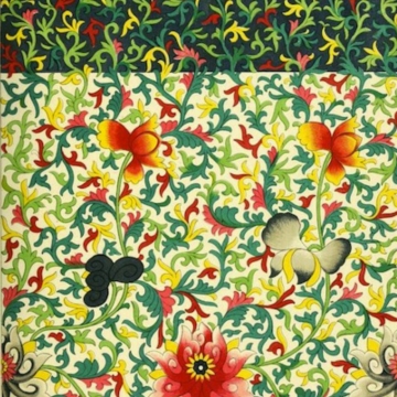 壁纸花纹花朵鲜艳文艺复古典雅