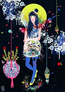 唯美清新插画写真图片