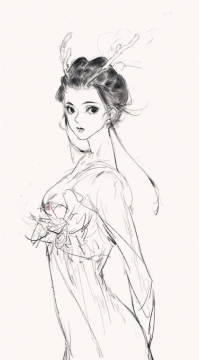 唯美手绘素材图片