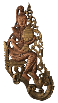 女性抱壶黄铜金属雕刻宗教装饰