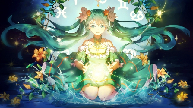 魔法初音高清壁纸