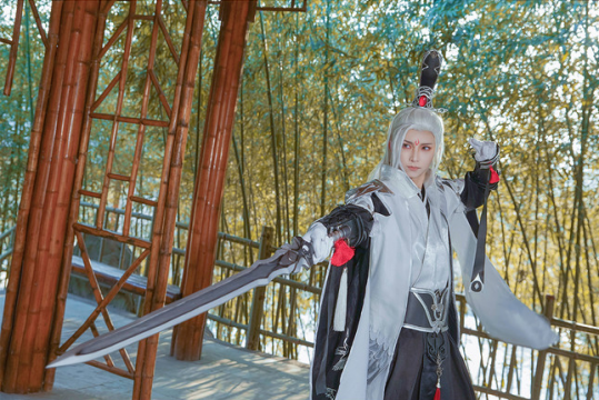 人物摄影_庭院下鹤舞武当高清摆拍