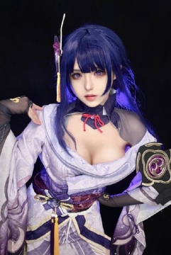 原神雷电将军性感二次元写真