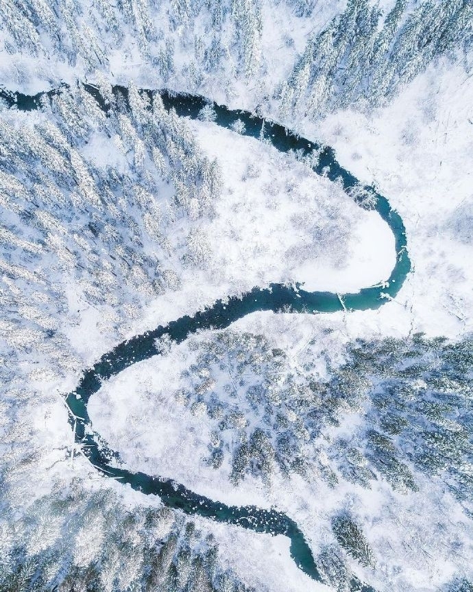 唯美冬日雪景风景图片