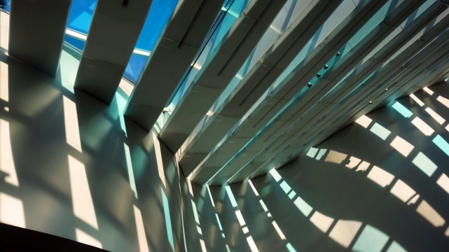 阳光现代城市街道创意建筑