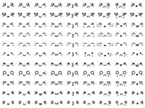 简笔画手绘可爱小表情图片