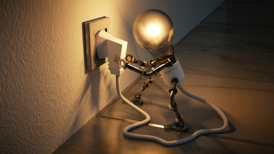 幻想创意灯泡室内建筑墙壁上插座充电